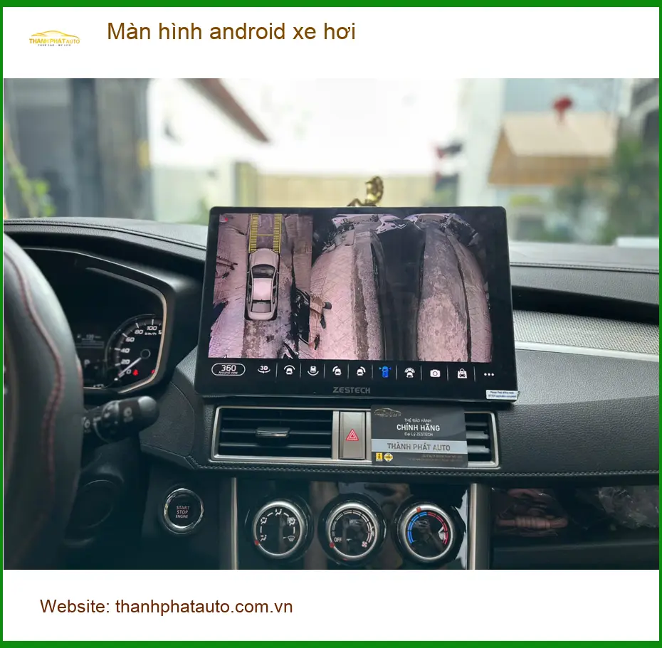 Anh Tùng nâng cấp màn hình android xe hơi cho Toyota Camry tại Quận 10 vì màn zin đã cũ ảnh thực tế 4