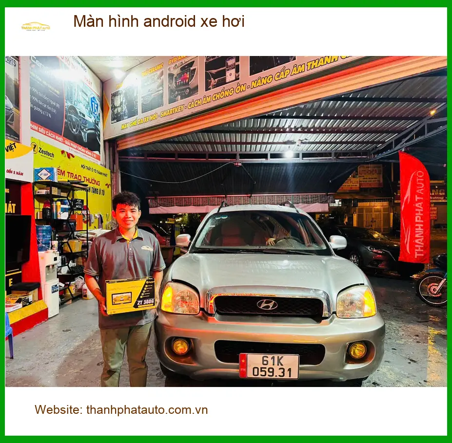 Anh Tấn lắp màn hình Android xe hơi cho Hyundai Accent tại Quận Phú Nhuận