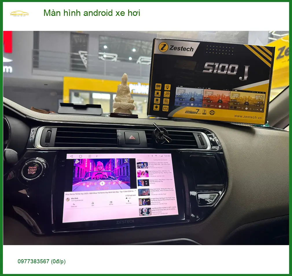 Chị Thư lắp màn hình Android xe hơi cho Kia Seltos tại Quận 10 để tiện lợi hơn. ảnh thực tế 5