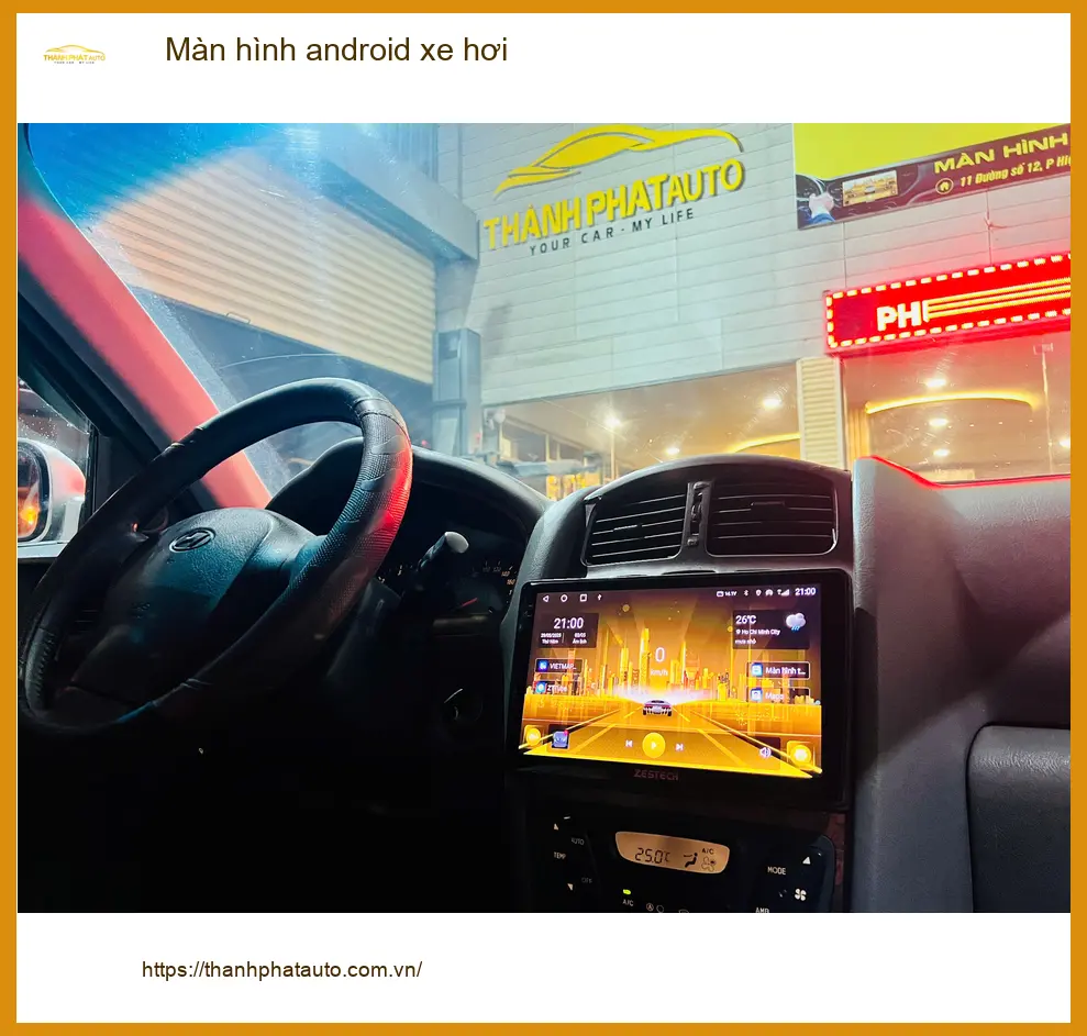 Anh Long lắp màn hình Android xe hơi chính hãng cho Hyundai SantaFe tại Quận 12. ảnh thực tế 2