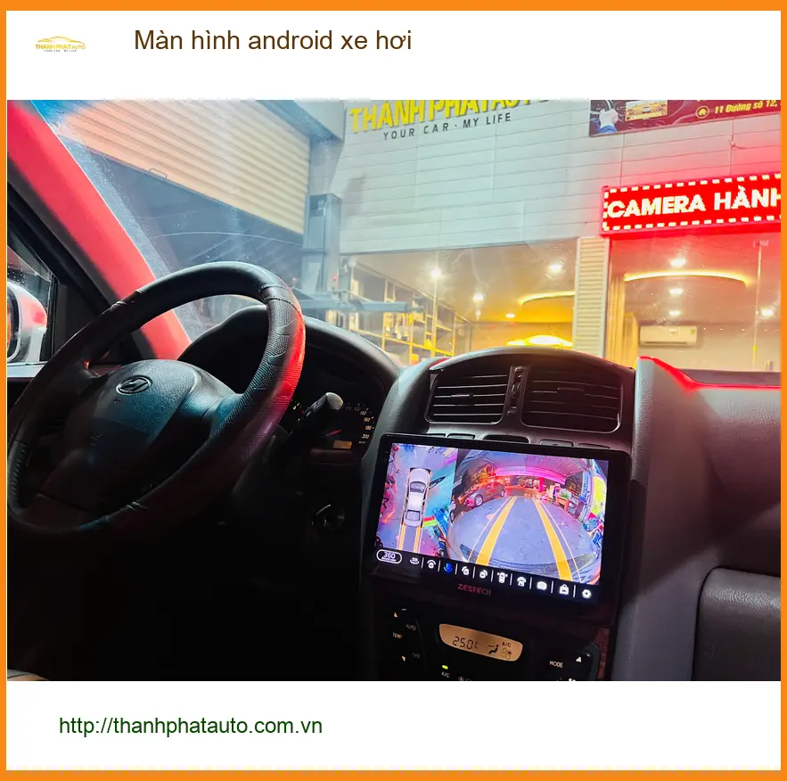 Anh Long lắp màn hình Android xe hơi chính hãng cho Hyundai SantaFe tại Quận 12. ảnh thực tế 3