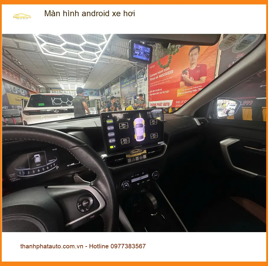 Anh Trung nâng cấp màn hình Android xe hơi cho Hyundai Accent ở Quận 9 vì muốn nhiều tính năng hơn ảnh thực tế 2