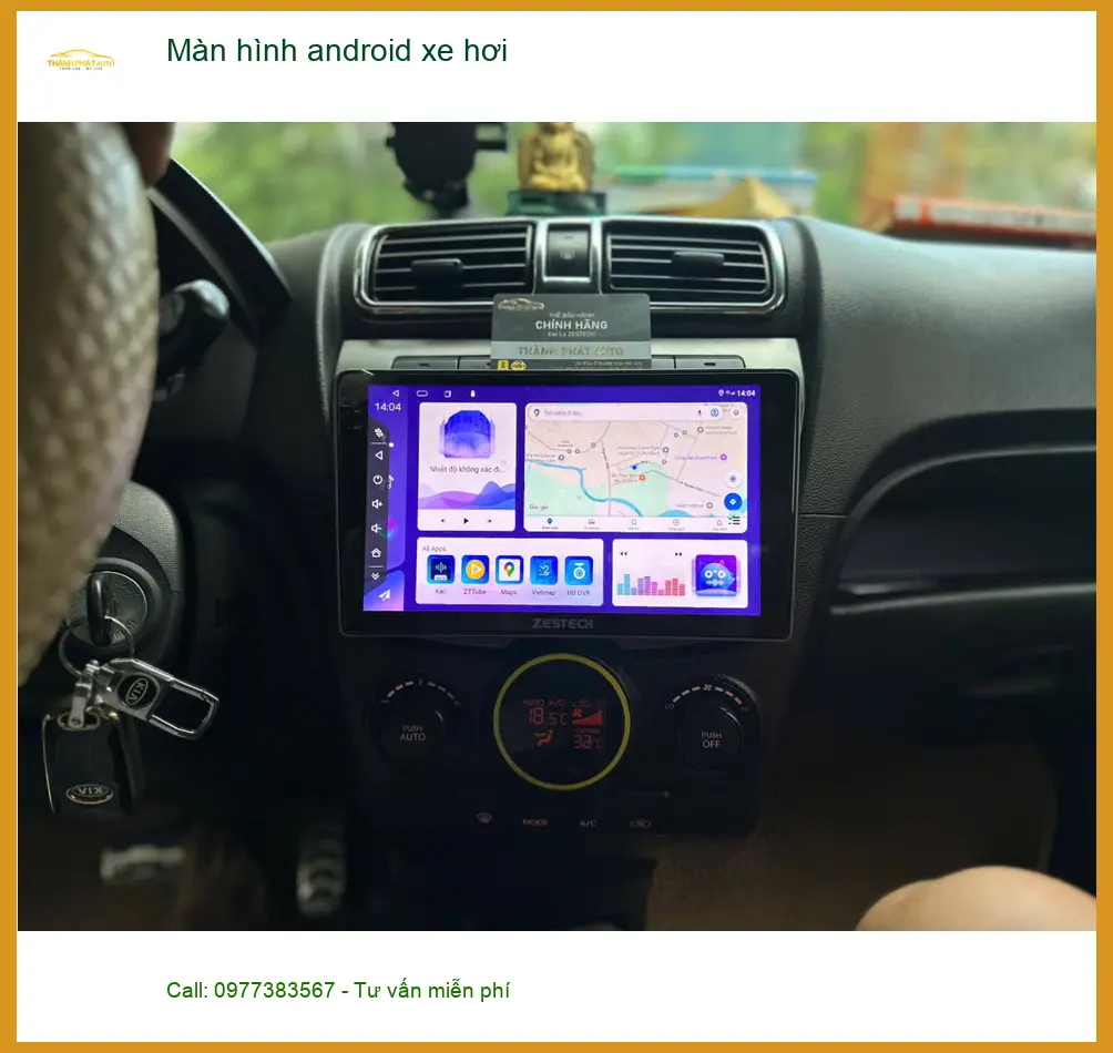 Anh Lâm lắp màn hình android xe hơi cho Mazda 3 tại Quận Bình Thạnh