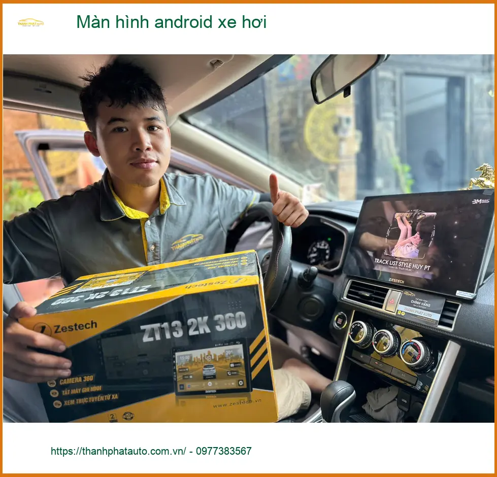 Chú Minh lắp Màn hình android xe hơi Mitsubishi Attrage ở Quận Huyện Cần Giờ ảnh thực tế 4