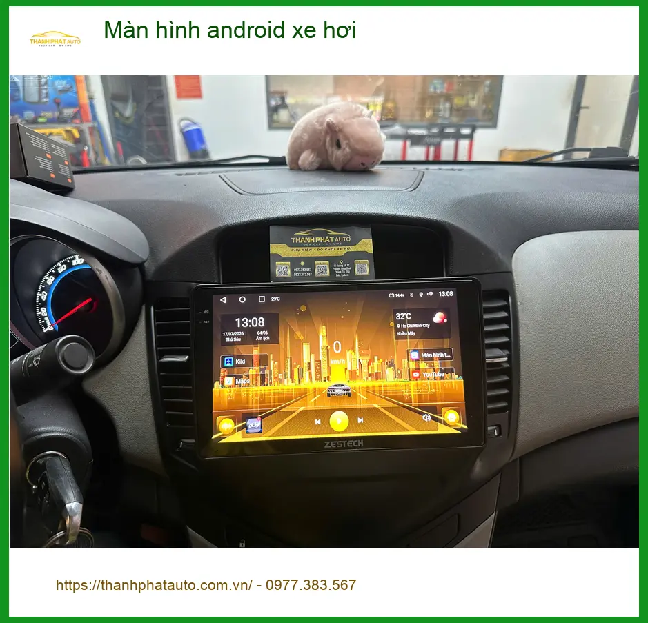 Anh Tùng nâng cấp màn hình Android xe hơi cho Hyundai Kona tại Quận 12 vì màn zin chậm ảnh thực tế 3