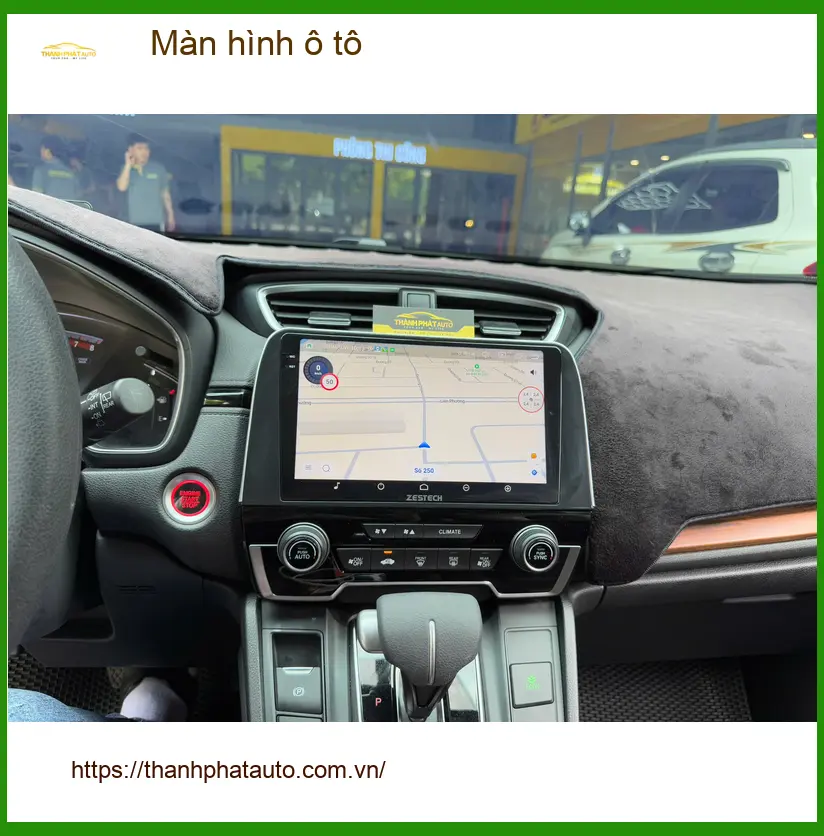 Chị Thảo nâng cấp màn hình ô tô Hyundai Santa Fe tại Quận 10 giải trí tiện lợi hơn. ảnh thực tế 3