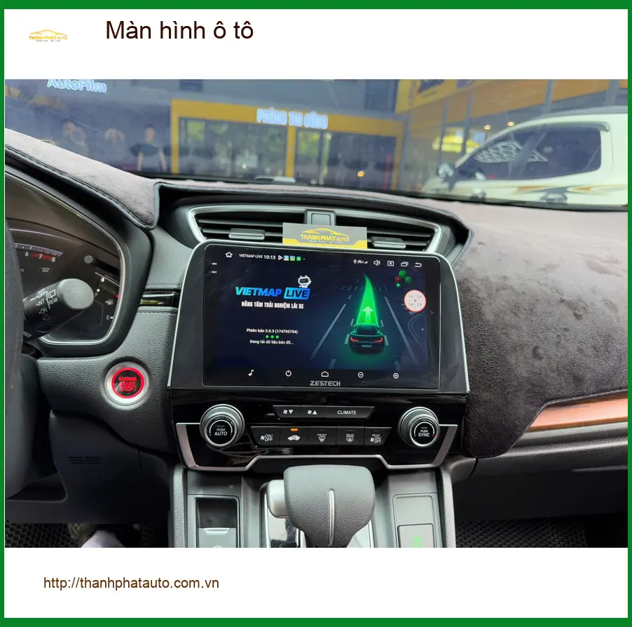Chị Thảo nâng cấp màn hình ô tô Hyundai Santa Fe tại Quận 10 giải trí tiện lợi hơn. ảnh thực tế 4
