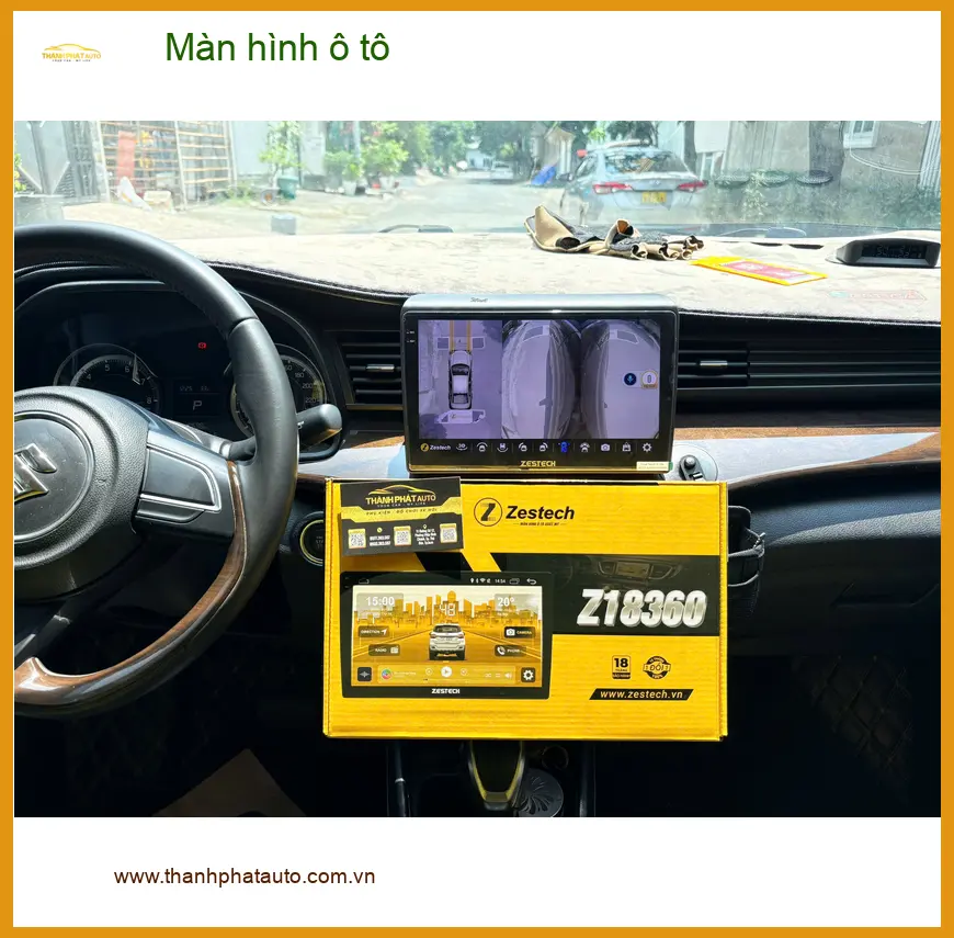 Chị Thảo nâng cấp màn hình ô tô cho Hyundai Kona tại Quận 2 để xem bản đồ rõ hơn