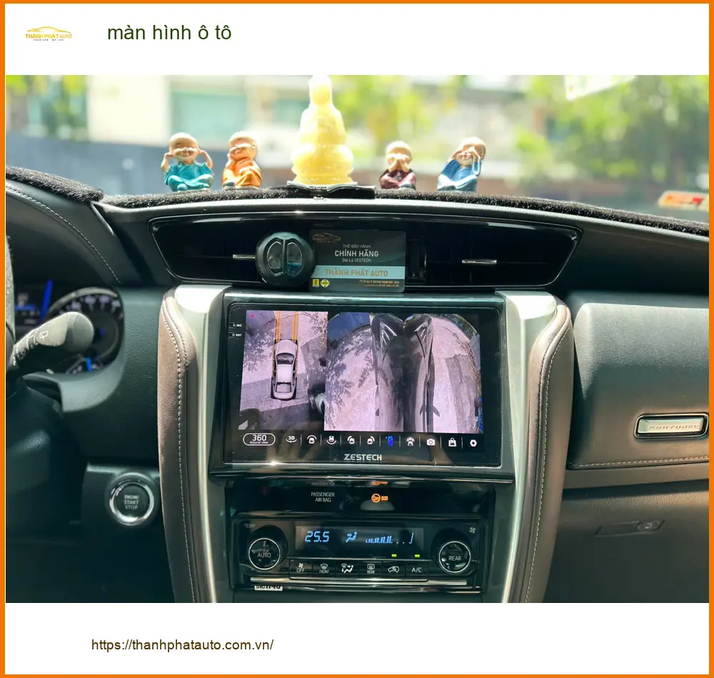 Anh Khải lắp màn hình ô tô tại Hóc Môn cho Honda Civic vì màn hình cũ hư ảnh thực tế 3