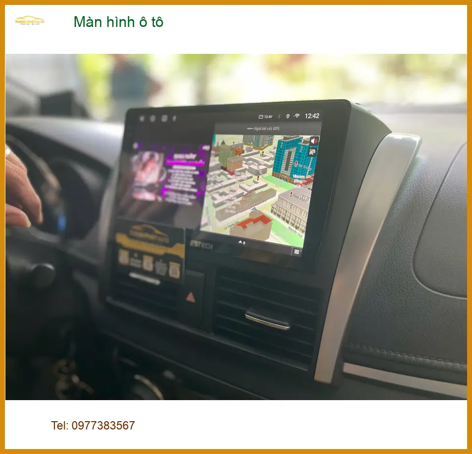 Anh Dũng lắp màn hình ô tô cho Hyundai Santa Fe tại Quận 2 vì màn zin thiếu tính năng ảnh thực tế 5
