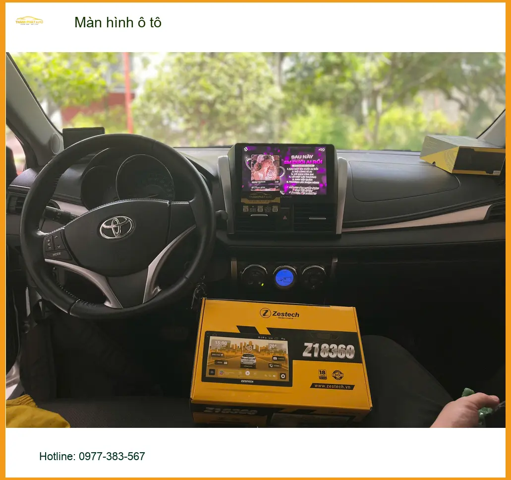 Anh Quang lắp màn hình ô tô cho Toyota Raize tại Quận 12 ảnh thực tế 3