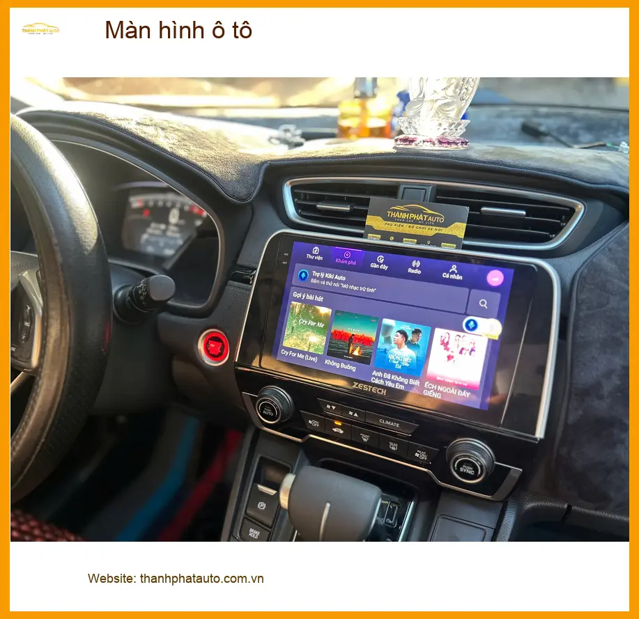Chị Thảo lắp màn hình ô tô Toyota Vios ở Quận 12 để có trải nghiệm giải trí tốt hơn ảnh thực tế 3