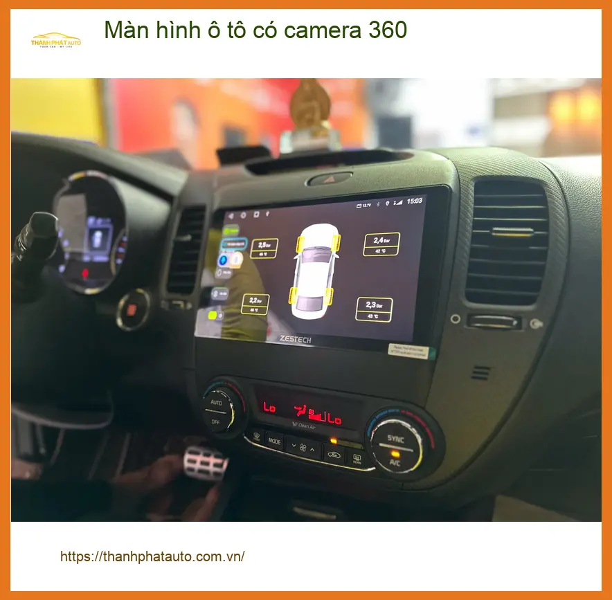 Anh Khôi nâng cấp màn hình ô tô có camera 360 cho Kia Sorento tại Quận 2 ảnh thực tế 3