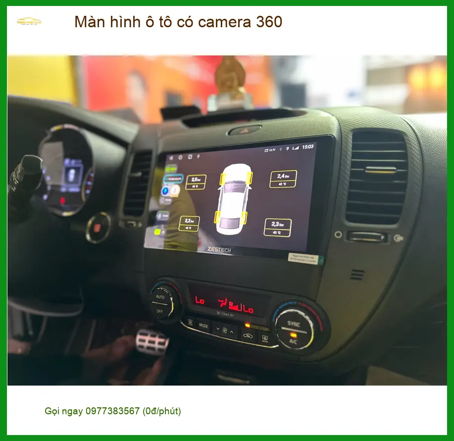 Anh Tùng lắp Màn hình ô tô có camera 360 cho Suzuki Swift tại Quận 12