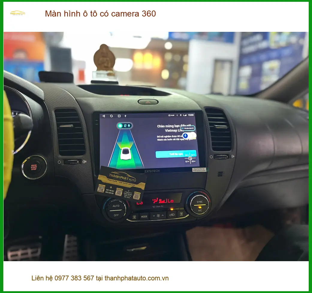 Anh Tùng lắp Màn hình ô tô có camera 360 cho Suzuki Swift tại Quận 12 ảnh thực tế 3