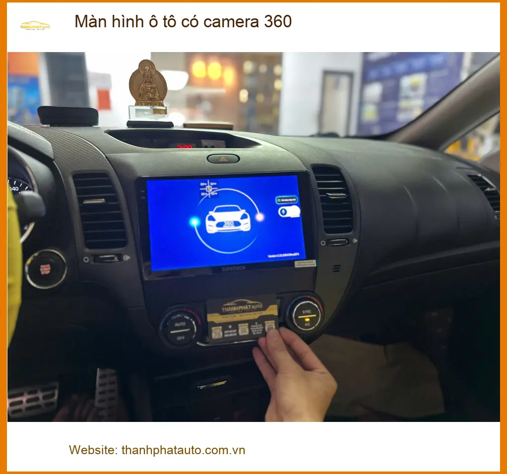 Chị Phương lắp màn hình ô tô có camera 360 cho Toyota Raize tại Hóc Môn để lái xe an toàn hơn ảnh thực tế 2