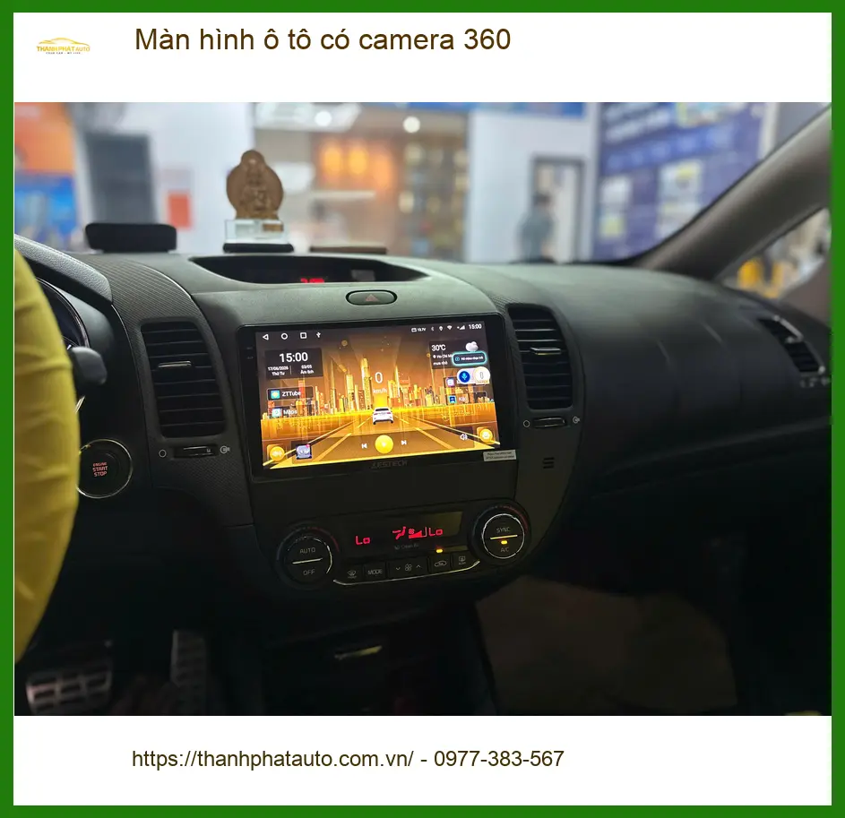 Chị Phương lắp màn hình ô tô có camera 360 cho Toyota Raize tại Hóc Môn để lái xe an toàn hơn ảnh thực tế 4