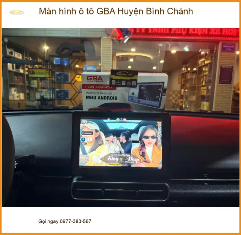 Nơi Lắp Màn Hình Android Ô Tô hình ô tô GBA Huyện Bình Chánh - Giá Tốt TPHCM
