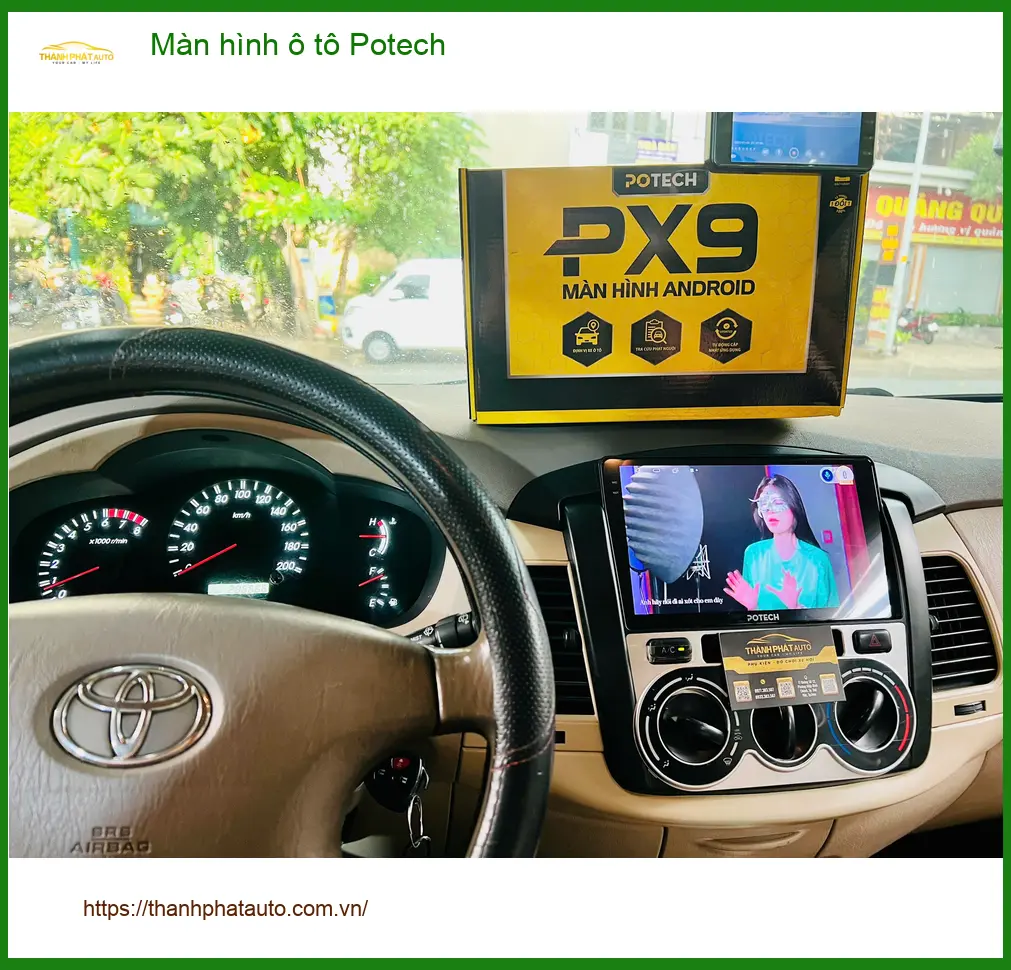 Chú Bách lắp màn hình ô tô Potech cho Mazda 3 ở Quận Tân Bình ảnh thực tế 3