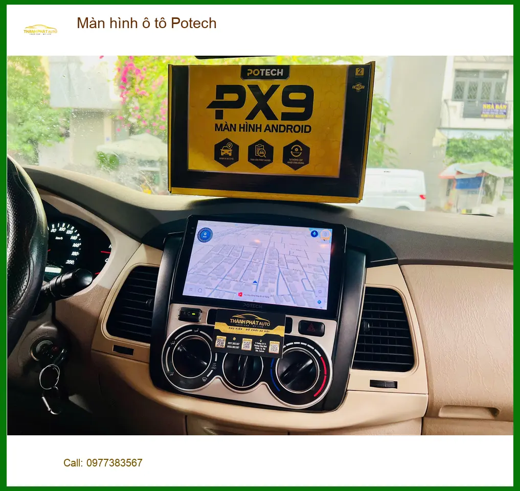 Bác An lắp màn hình ô tô Potech cho Toyota Corolla Altis tại Quận 3 để cải thiện giải trí ảnh thực tế 2