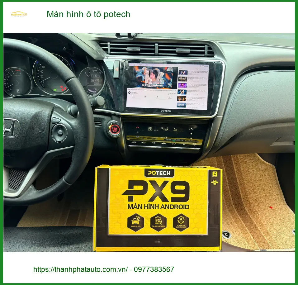 Anh Minh lắp Màn hình ô tô Potech chính hãng Kia K3 tại Quận Tân Phú ảnh thực tế 2