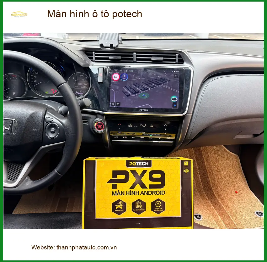Anh Minh lắp Màn hình ô tô Potech chính hãng Kia K3 tại Quận Tân Phú ảnh thực tế 3