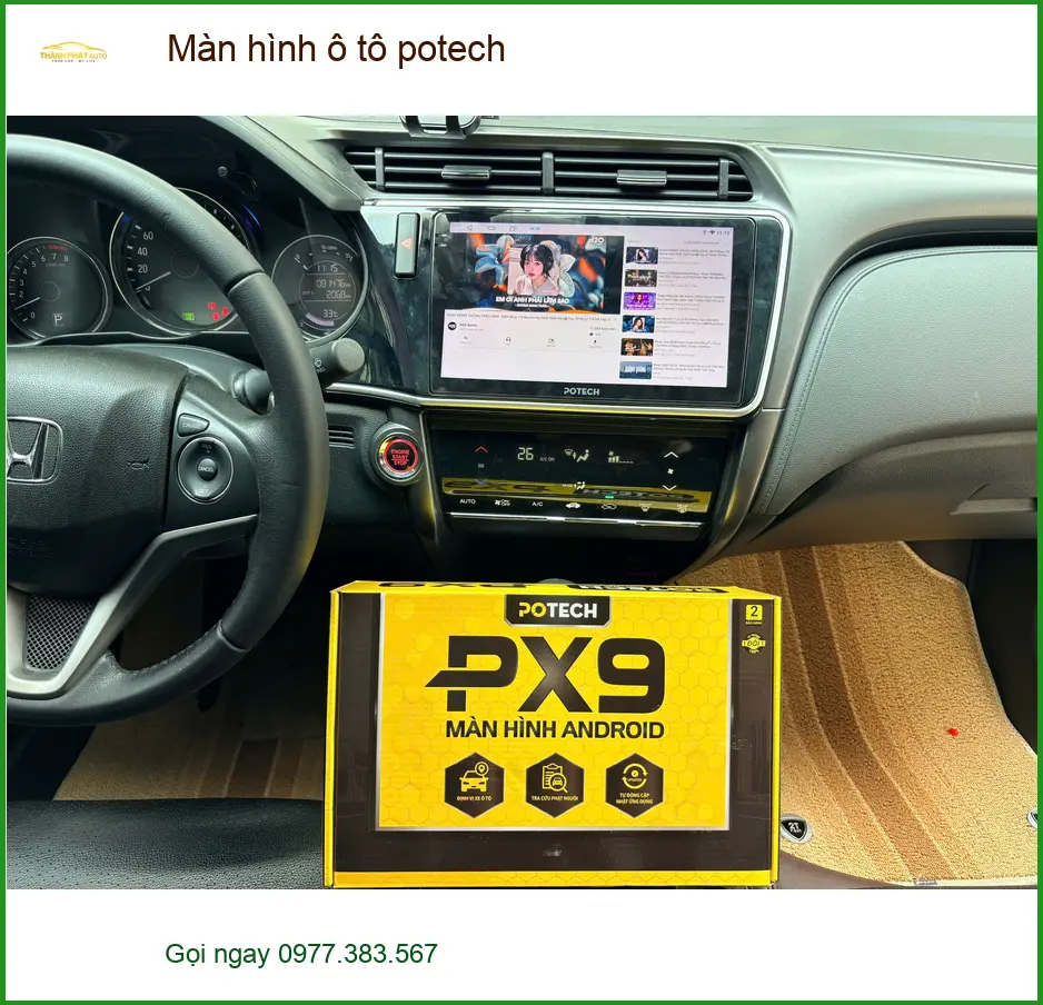 Anh Quang lắp màn hình ô tô Potech cho Kia K3 tại Quận Thủ Đức để nâng cấp giải trí