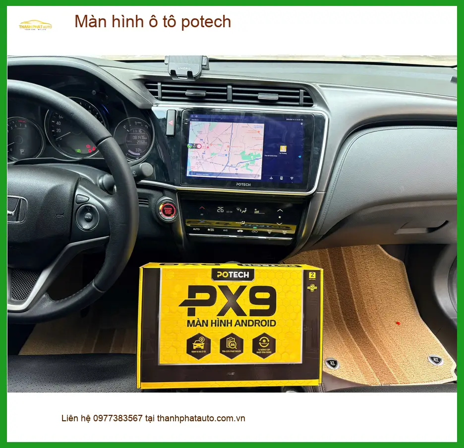 Anh Tấn nâng cấp màn hình Potech cho Honda Civic tại Quận Phú Nhuận