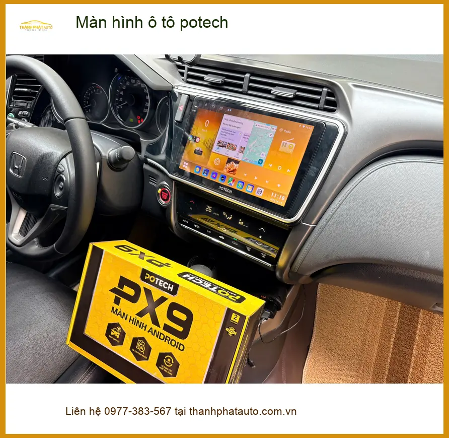 Anh Tấn nâng cấp màn hình Potech cho Honda Civic tại Quận Phú Nhuận ảnh thực tế 3