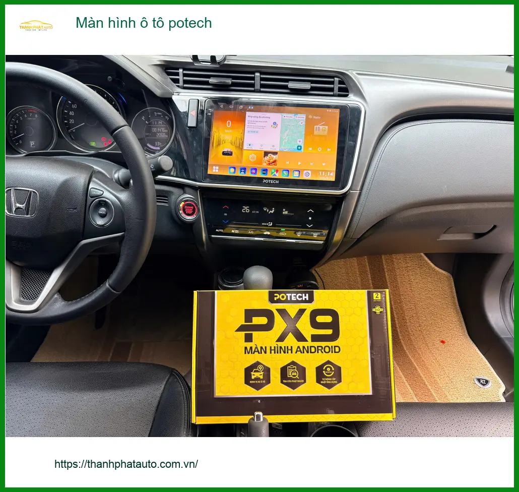 Anh Tấn nâng cấp màn hình Potech cho Honda Civic tại Quận Phú Nhuận ảnh thực tế 5