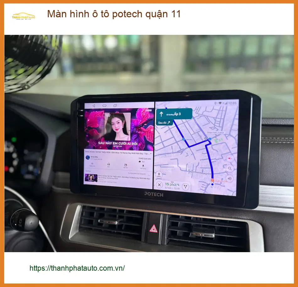 Nơi Lắp Màn Hình Android Ô Tô hình ô tô potech quận 11 - Giá Tốt TPHCM