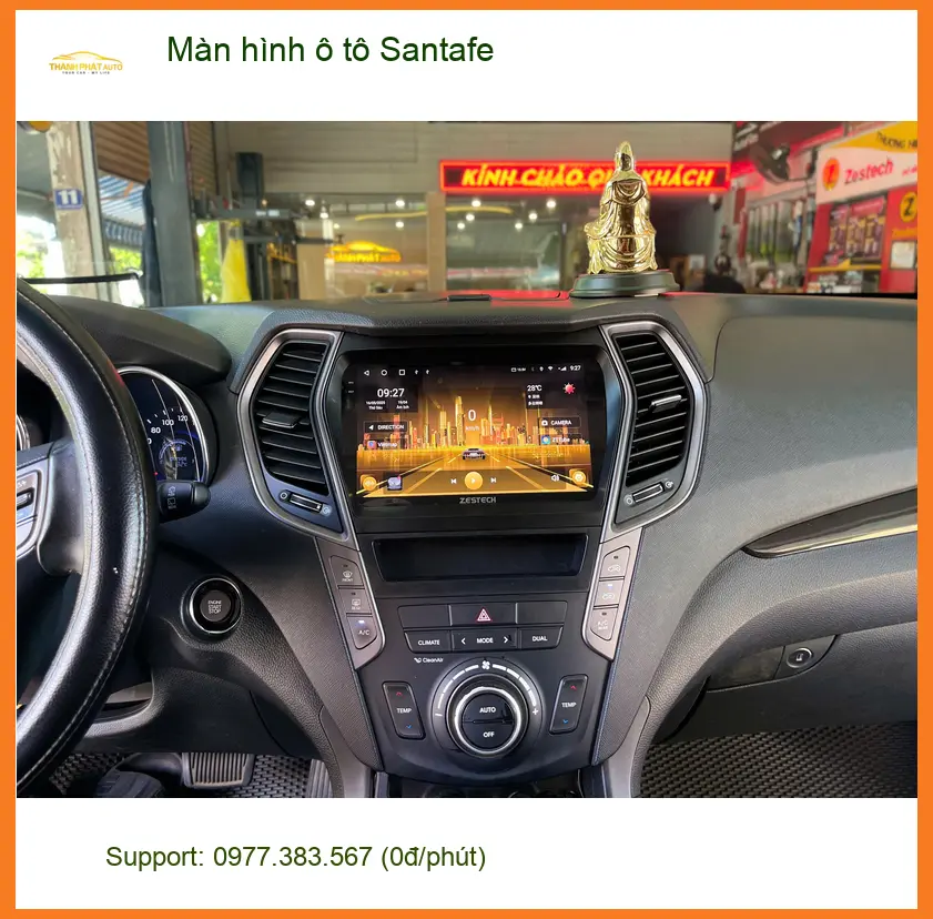 Trung tâm lắp màn hình ô tô Santafe uy tín tại Quận 7 cho xe Anh Tùng ảnh thực tế 2