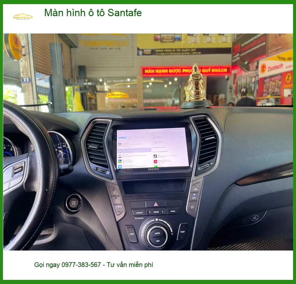 Trung tâm lắp màn hình ô tô Santafe uy tín tại Quận 7 cho xe Anh Tùng ảnh thực tế 4
