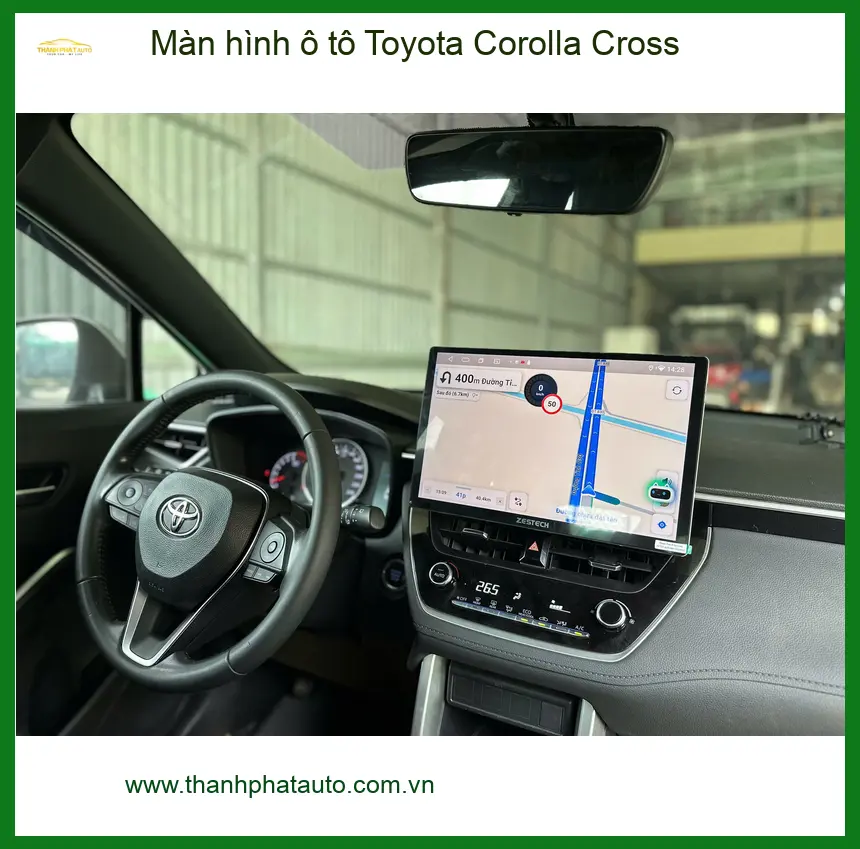 Anh Khải lắp màn hình ô tô Toyota Corolla Cross tại Quận Thủ Đức để lái xe an toàn ảnh thực tế 4