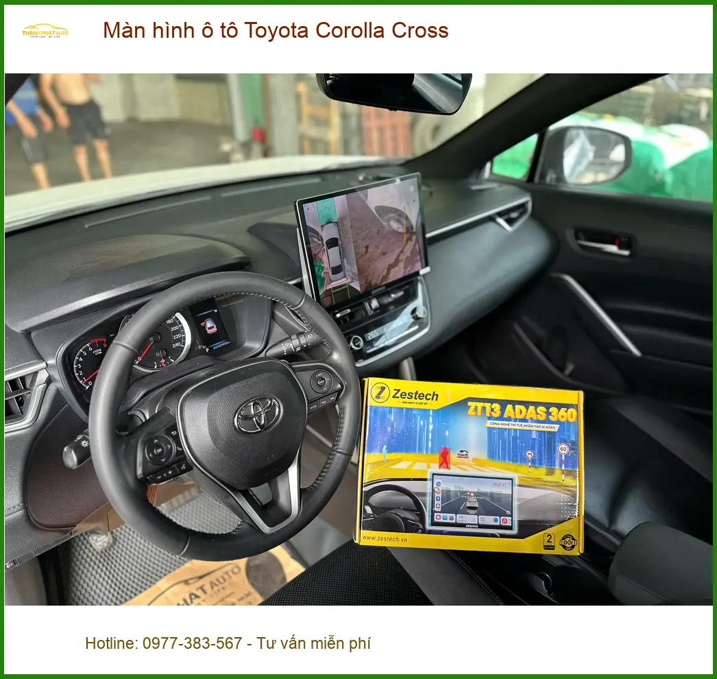 Anh Minh lắp màn hình ô tô Toyota Corolla Cross Quận Tân Phú để nâng tầm trải nghiệm lái