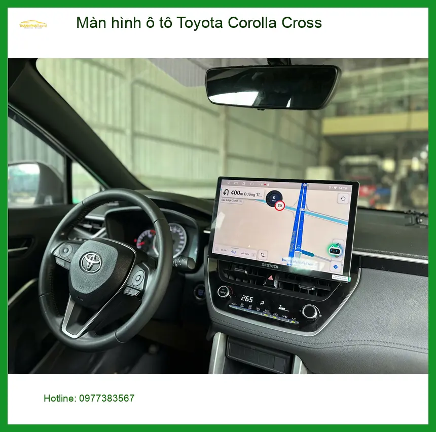 Chú Minh lắp màn hình ô tô Toyota Corolla Cross tại Quận Tân Bình uy tín ảnh thực tế 2