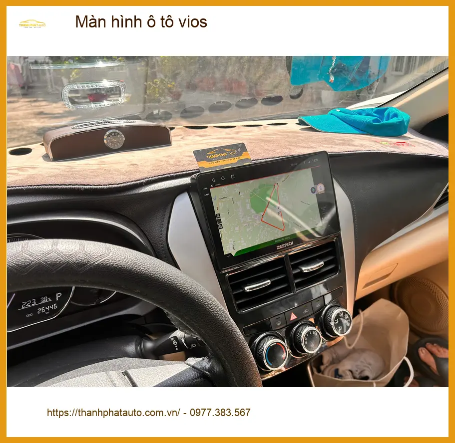 Anh Khôi lắp màn hình ô tô Vios tại Quận Phú Nhuận nâng cấp tính năng giải trí ảnh thực tế 3