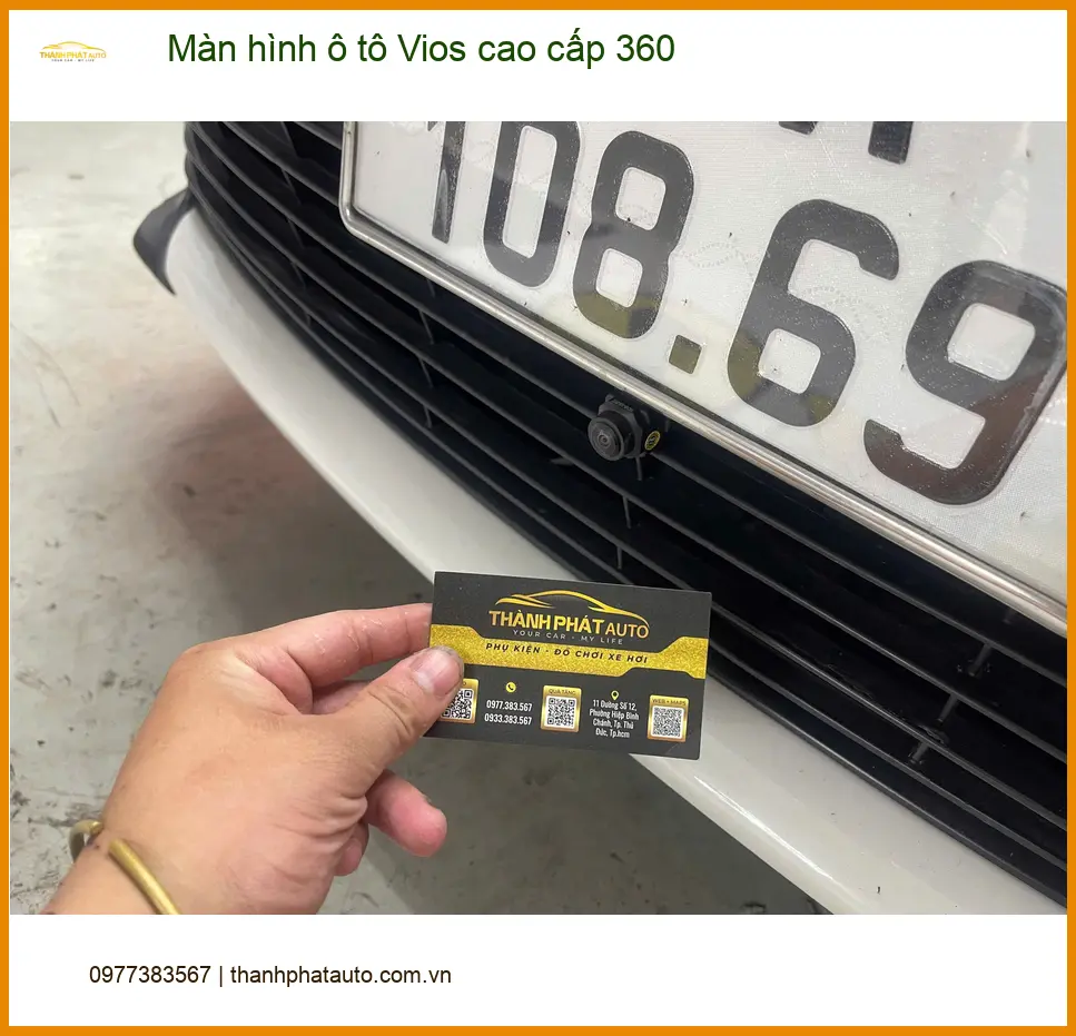 Anh Tùng lắp Màn hình ô tô Vios cao cấp 360 tại Quận 6 để tiện theo dõi giao thông