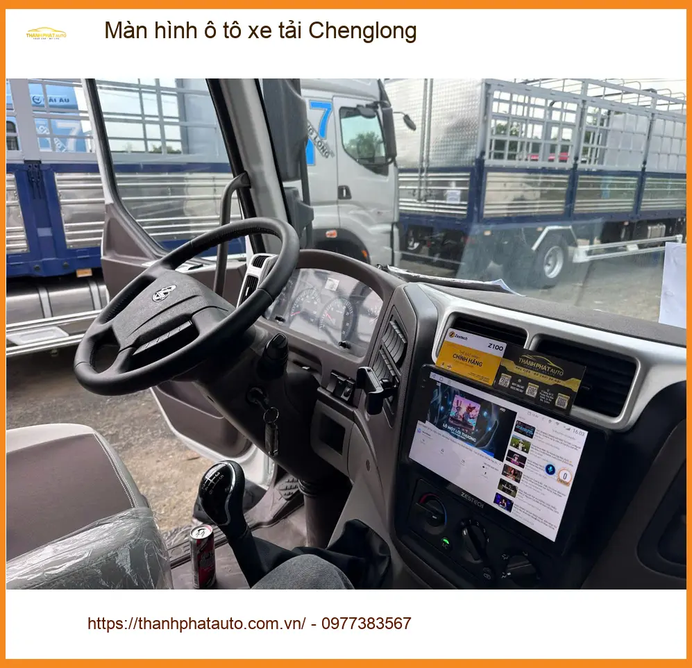 Anh Minh lắp màn hình ô tô xe tải Chenglong tại Quận 6 - Giải pháp cho tài xế.