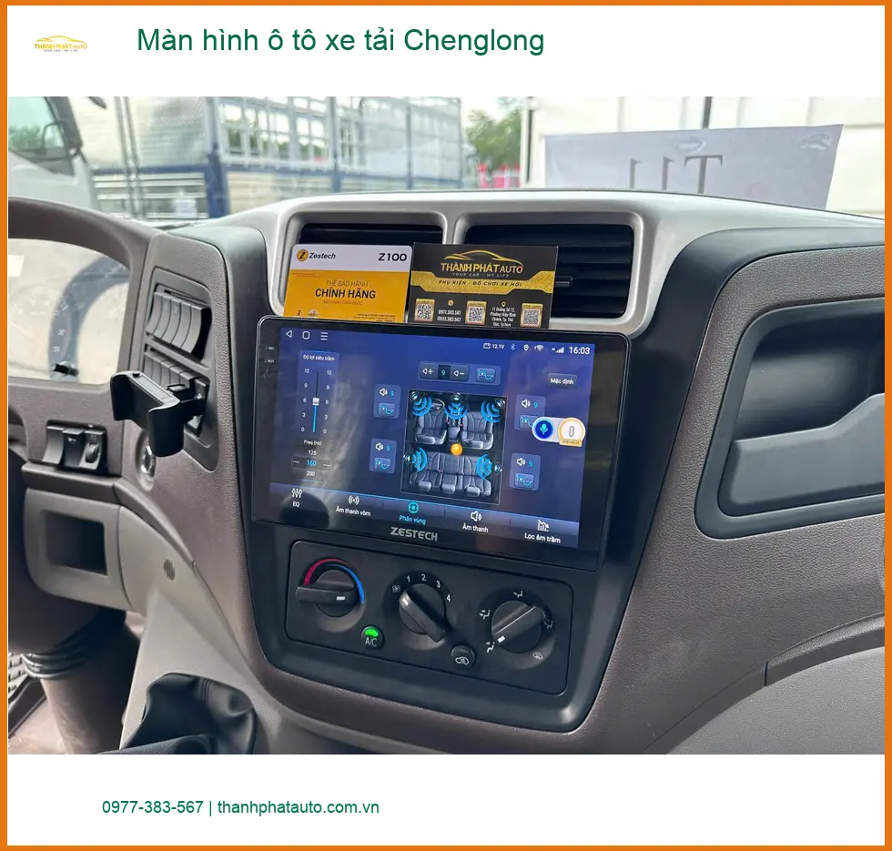 Anh Minh lắp màn hình ô tô xe tải Chenglong tại Quận 6 - Giải pháp cho tài xế. ảnh thực tế 3