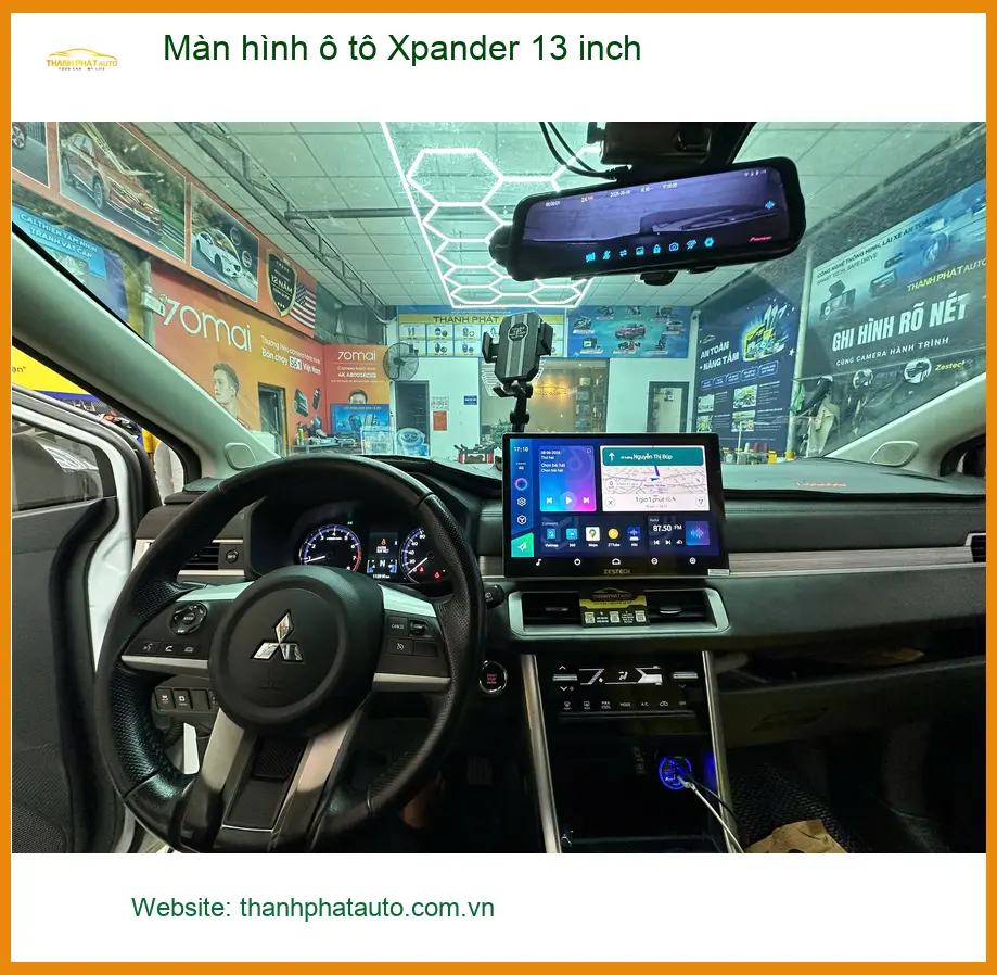 Anh Quân lắp màn hình ô tô 13 inch cho Xpander tại Hóc Môn để nâng cao trải nghiệm lái xe ảnh thực tế 4