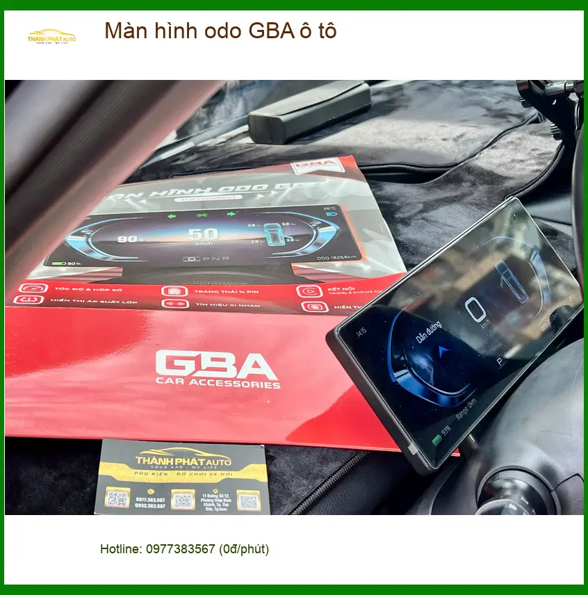 Anh Minh lắp màn hình odo GBA ô tô cho Hyundai Accent ở Quận 12