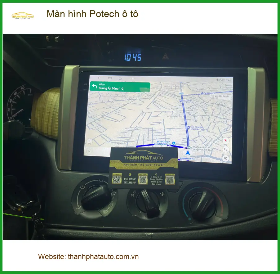 Chị Diệu lắp Màn hình Potech ô tô Hyundai Accent tại Quận 2
