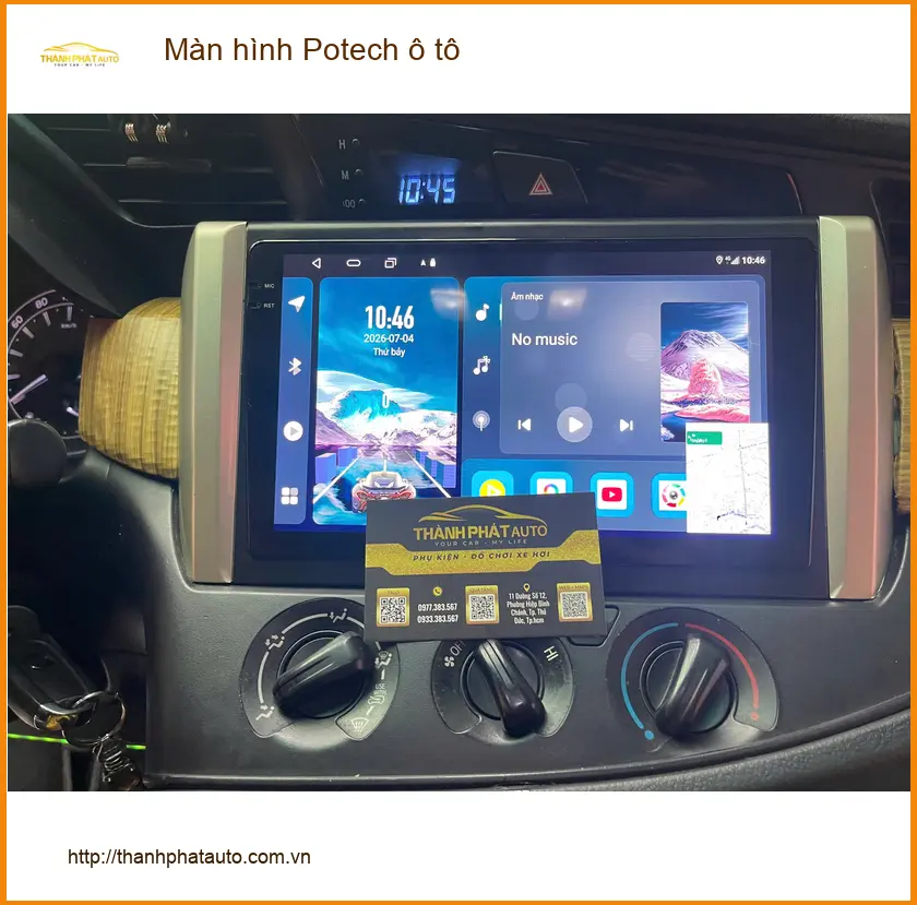 Chị Diệu lắp Màn hình Potech ô tô Hyundai Accent tại Quận 2 ảnh thực tế 2