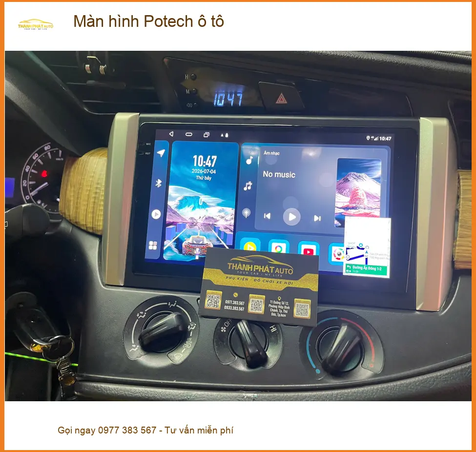 Chị Diệu lắp Màn hình Potech ô tô Hyundai Accent tại Quận 2 ảnh thực tế 3