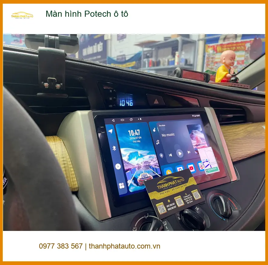 Chị Diệu lắp Màn hình Potech ô tô Hyundai Accent tại Quận 2 ảnh thực tế 4