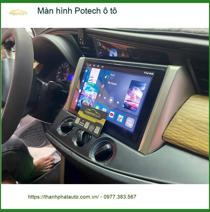Chị Diệu lắp Màn hình Potech ô tô Hyundai Accent tại Quận 2 ảnh thực tế 5