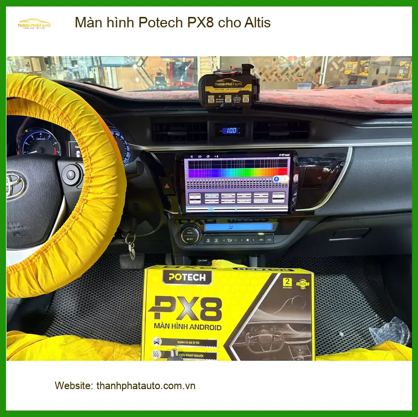 Anh Tấn nâng cấp màn hình Potech PX8 cho Altis ở Quận Nhà Bè tận hưởng tính năng cao cấp ảnh thực tế 3