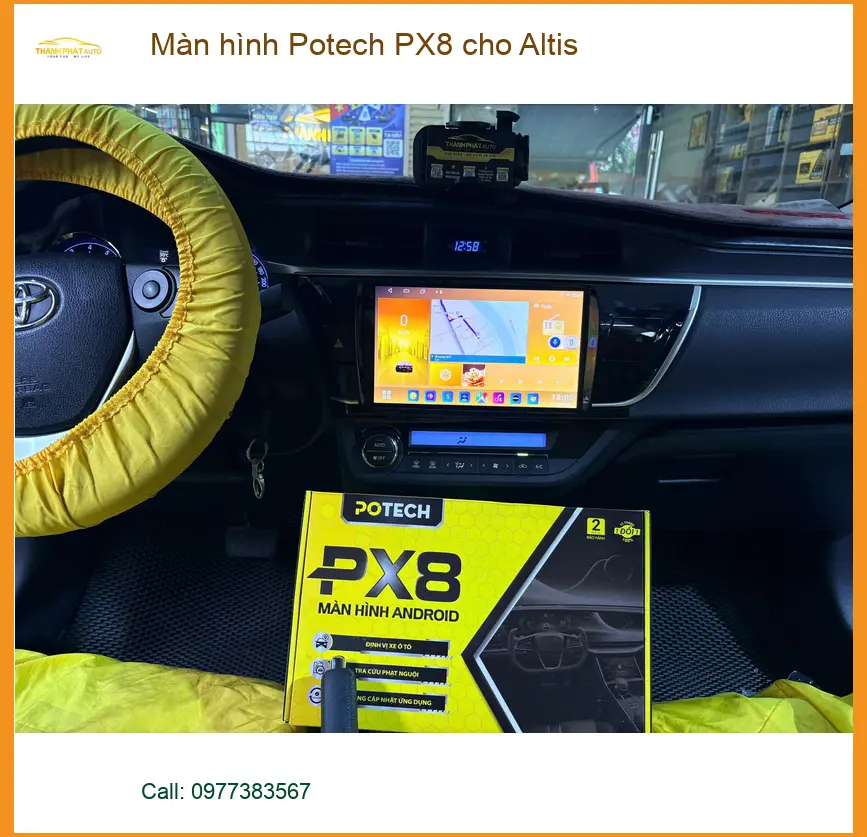 Anh Tấn nâng cấp màn hình Potech PX8 cho Altis ở Quận Nhà Bè tận hưởng tính năng cao cấp ảnh thực tế 4