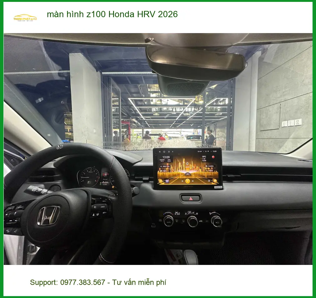Anh Trọng lắp màn hình Z100 cho Honda HRV 2026 ở Quận 2 để nâng tầm giải trí ảnh thực tế 3
